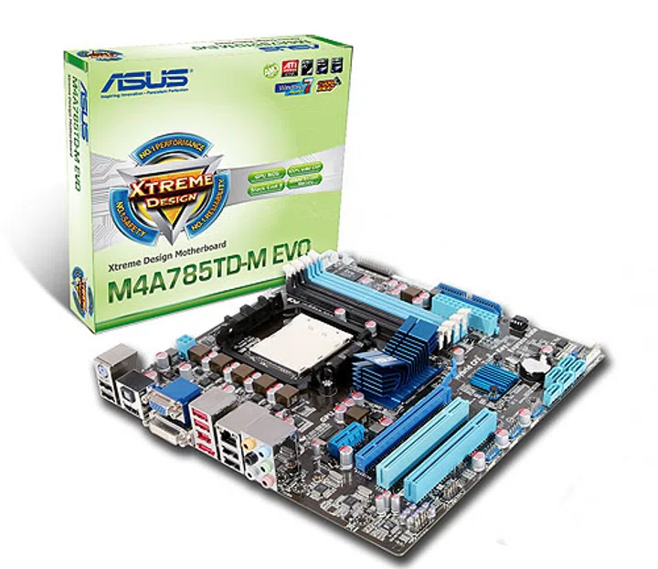 The ASUS M4A785TD-M EVO is our best mainstream AMD motherboard.