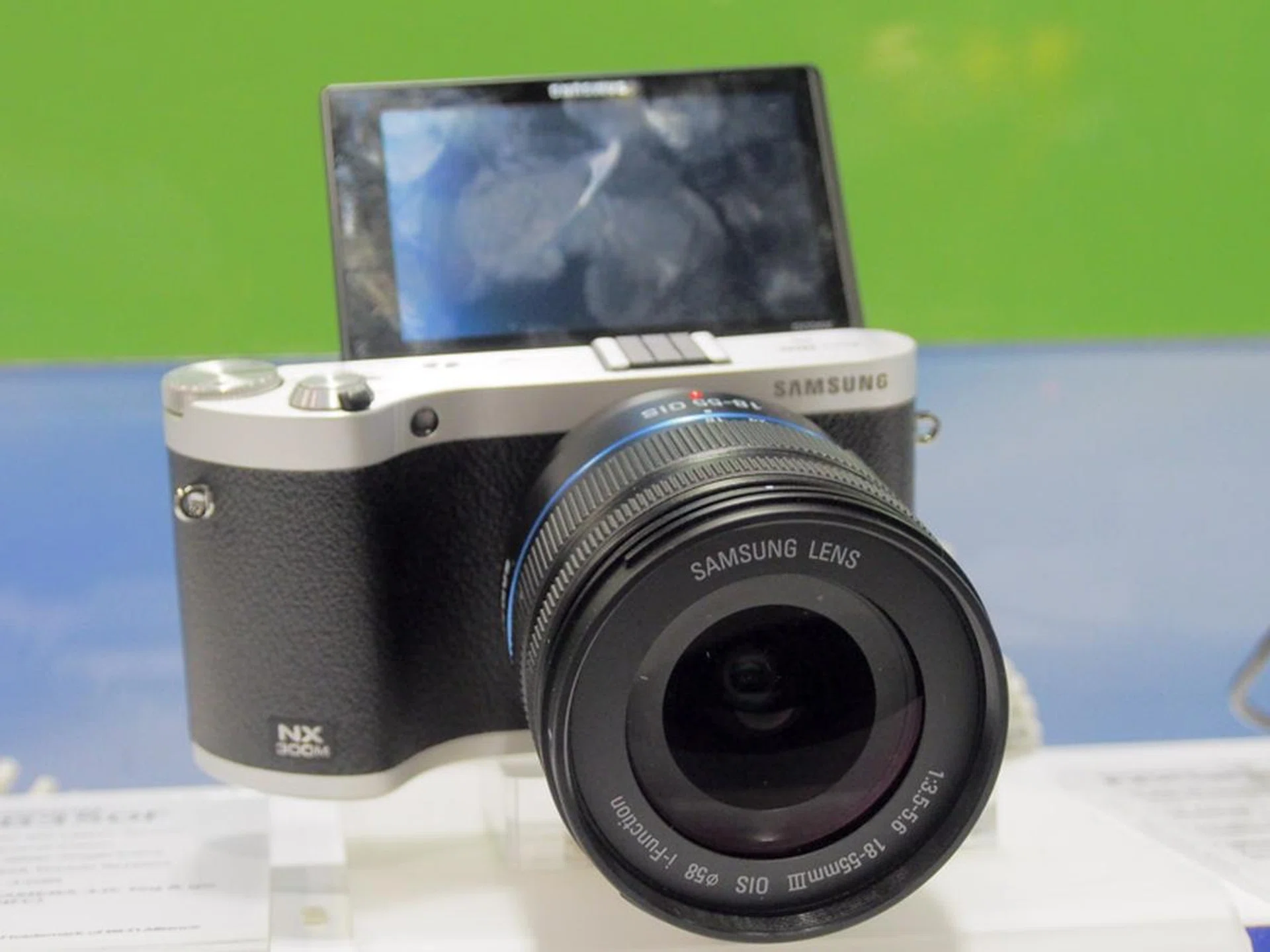 The Samsung NX300M has a 20.3-megapixel APS-C CMOS sensor and a fast Hybrid AF system with 105 Phase detect points and 247 Contrast detect points. This is going for $688 with the 18-55mm lens and comes with a $200 NX Lens voucher, a $100 flash voucher, one 8GB memory card, one 16GB memory card, an extra battery, NX carrying case, NX school basic workshop, and a copy of Adobe Photoshop Lightroom.