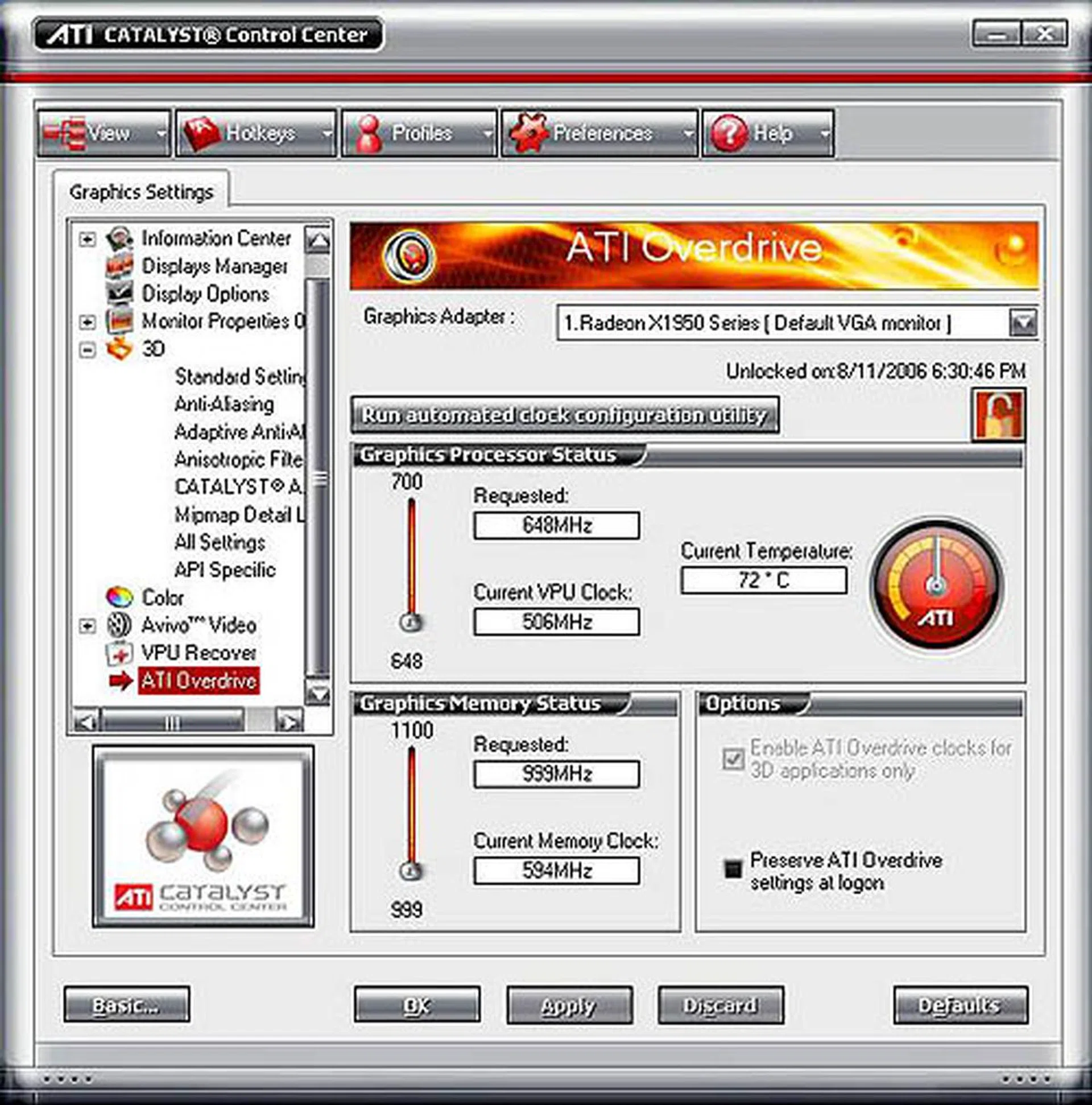 There's a fair amount of overclocking options for this card, which we'll be able to test on as more of these cards roll in.