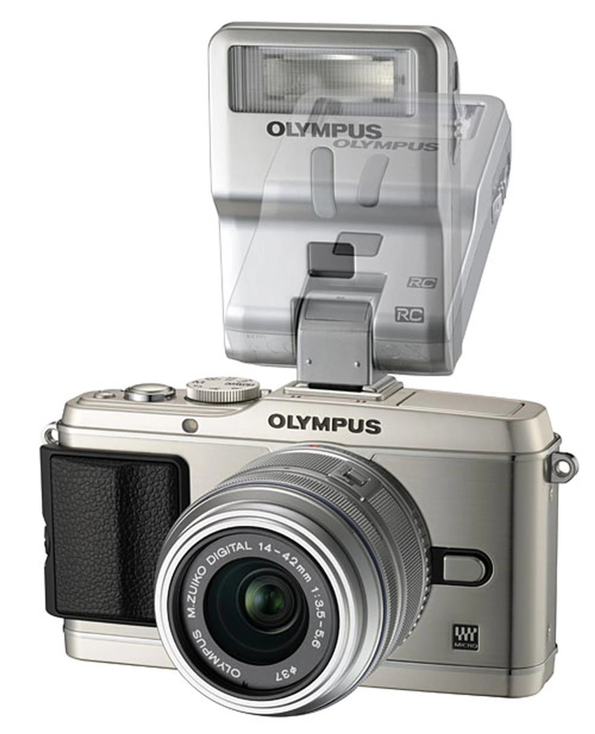 The new FL-300R flash attachment, which can be swiveled to bounce flash off a ceiling, and used as a wireless remote flash.