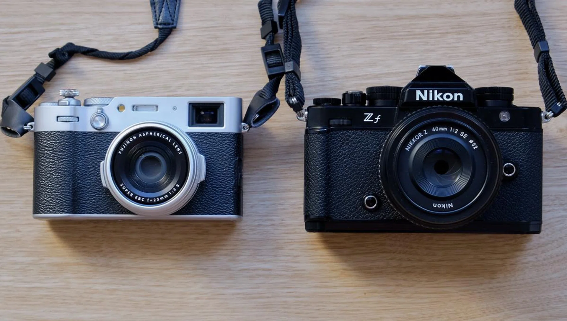 The Nikon Z f shares the X100VI's vintage aesthetics and engaging shooting experience. However, it's a lot bulkier. Photo: HWZ.