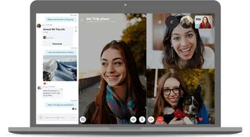 Skype video chat app.