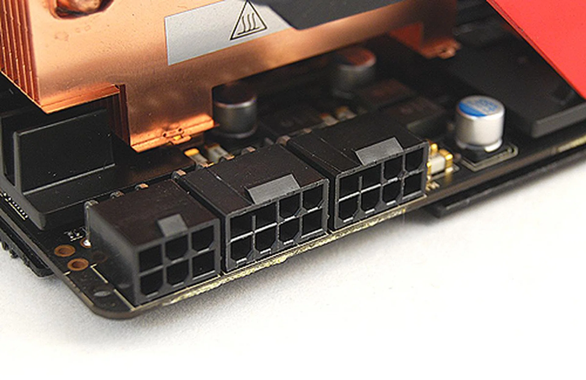 To power this behemoth of a graphics card, you'll need two 8-pin and a single 6-pin PCIe power connector.