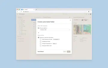 Automated folders can rename any folded loaded into it. Image source: Dropbox.