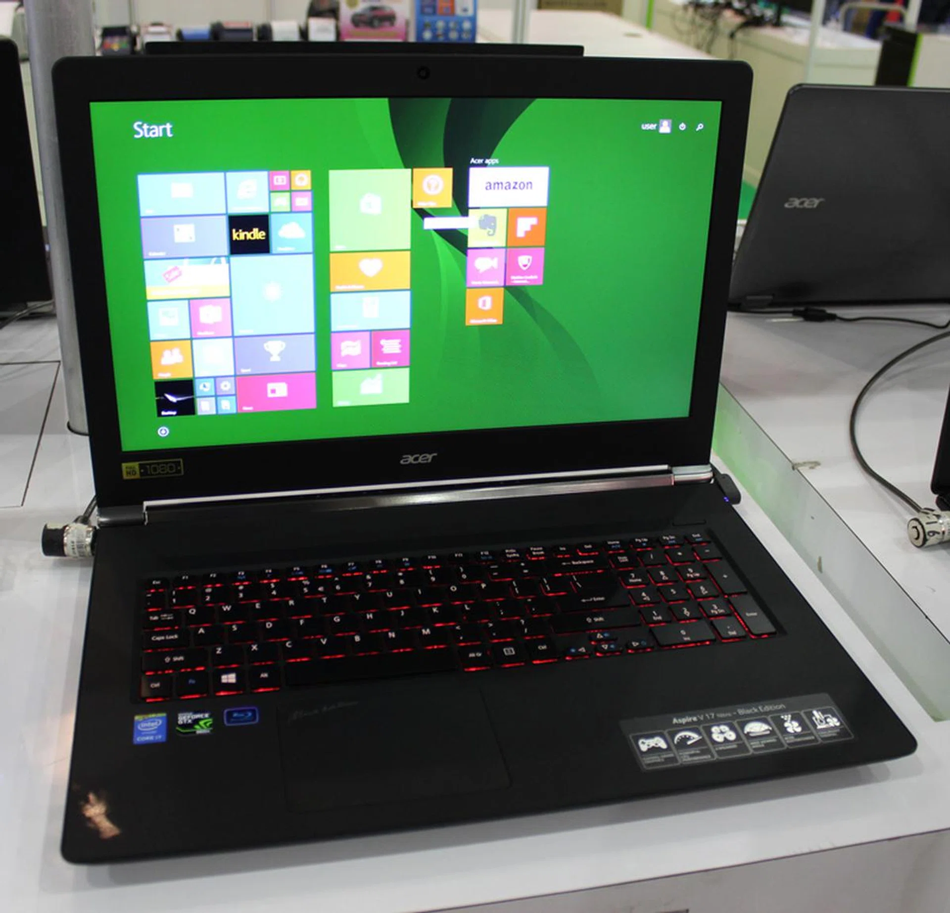 Acer might not seem like a gaming company, but their VN-791G 17-inch notebook is actually a pretty decent budget gaming machine that’s under $2,000. The notebook comes with an Intel Core i7-4720 (2.6GHz, 6MB cache), NVIDIA GeForce GTX 960M (4GB VRAM), 16GB RAM, 128GB SSD + 1TB HDD storage, a Blu-Ray writer and a 17.3-inch LCD display. It’s going for $1,798 (U.P. $2,198).