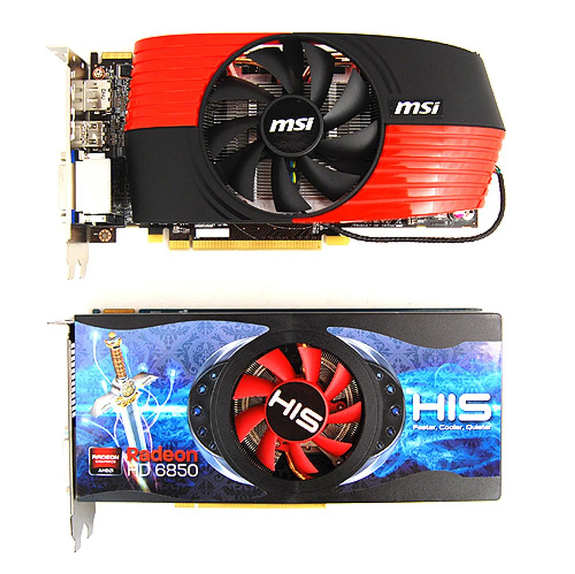 The MSI R6850 sports one of the largest fans measuring at a considerable 90mm in diameter.