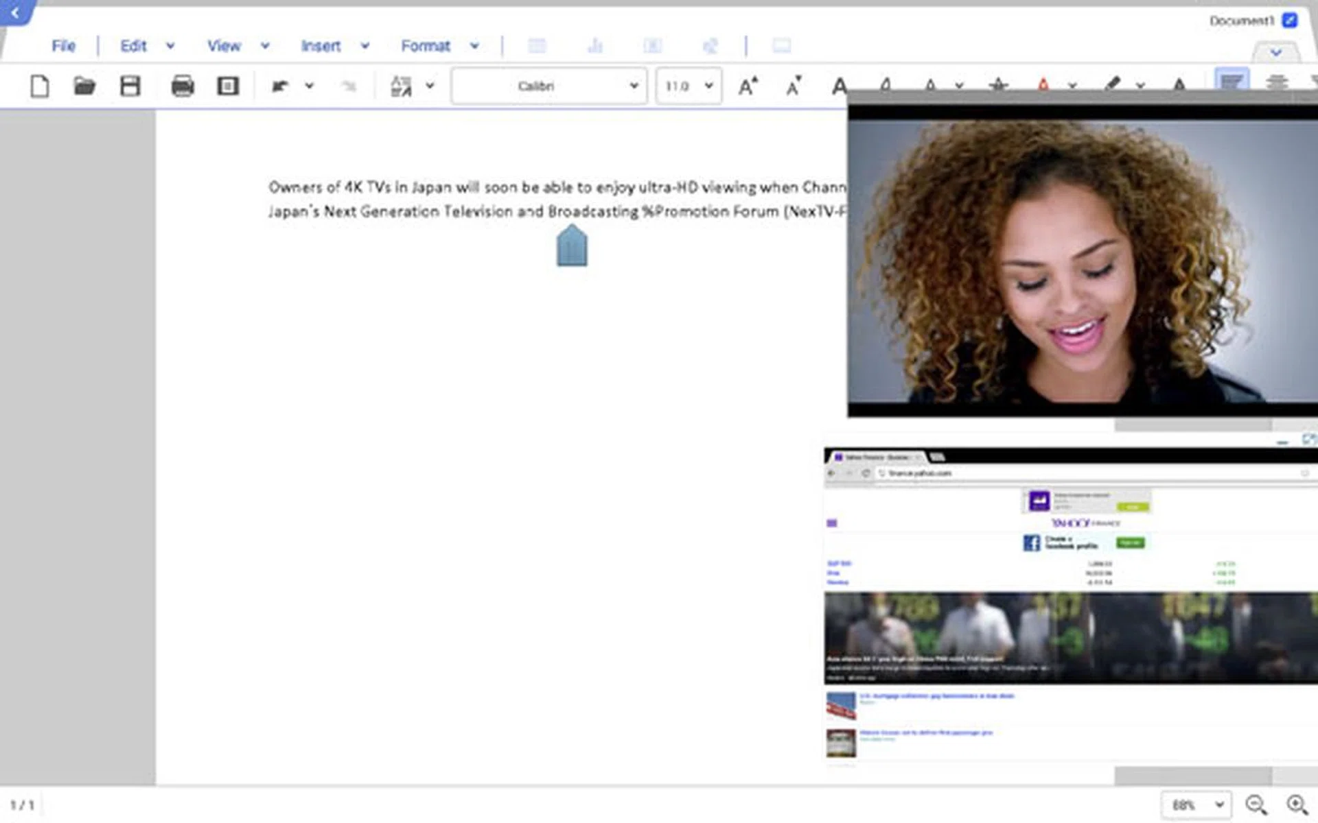 Pop up apps. Run apps like you're on a desktop! (Well, somewhat.)