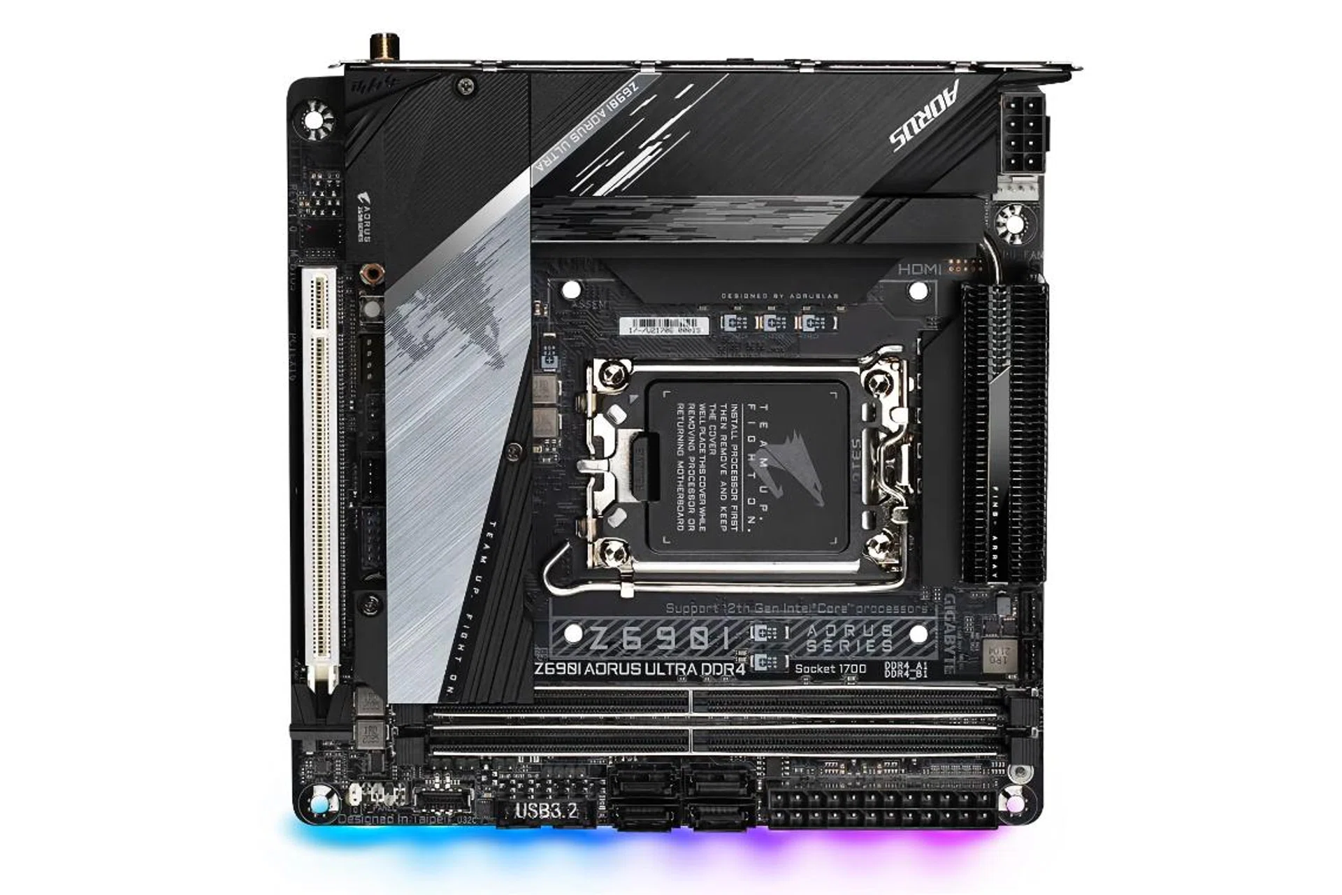 The Gigabyte Z690I Aorus Ultra (Image source: Gigabyte)