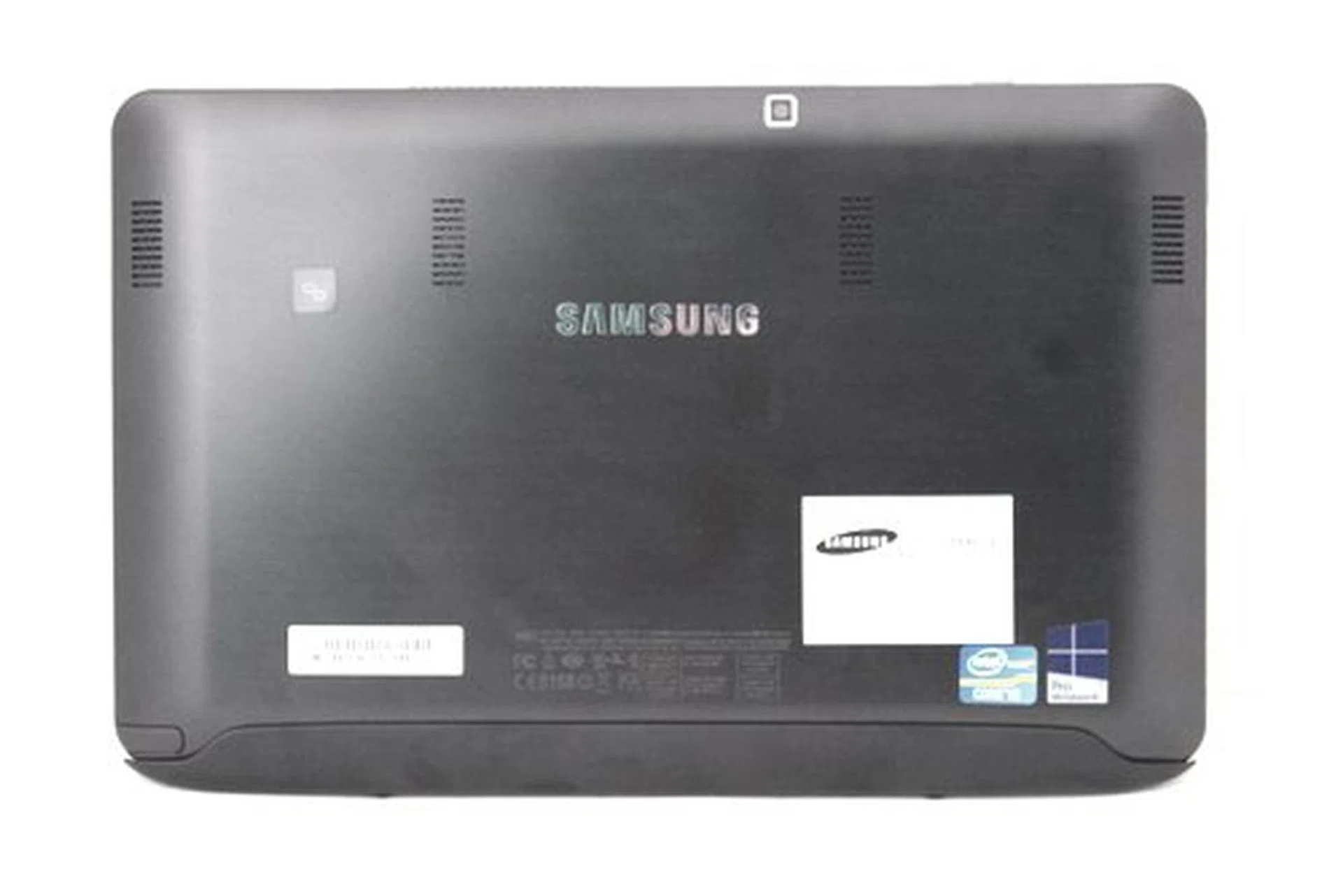 The ATIV Smart PC Pro really should have used an aluminum back that strengthens it and provides better heat dissipation. On the bright side, plastic makes the whole machine lighter (though we wouldn't say the unit is light in its current form).