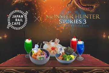 The new collab sees a revamp of the restaurant with Monster Hunter theming, and a new limited-time menu. 
