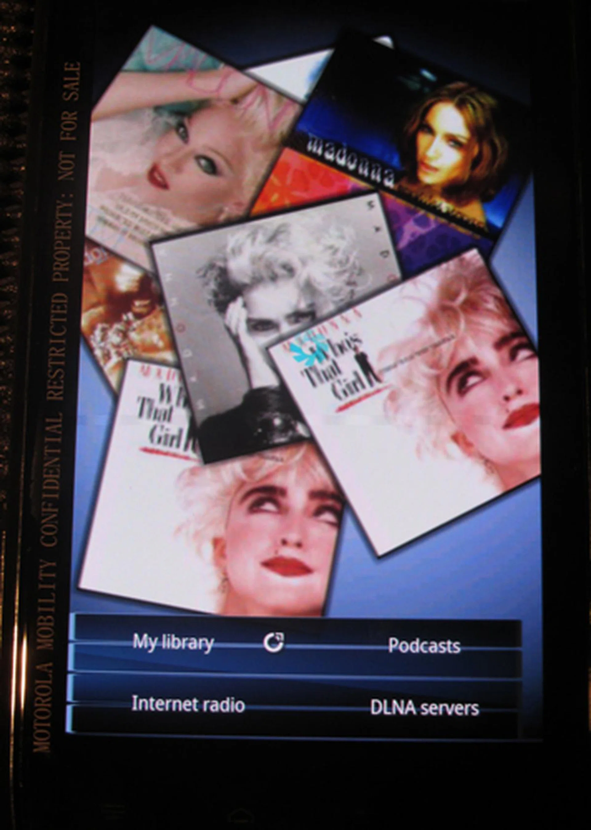 Here's what you see when you get into the Music app with content streaming.