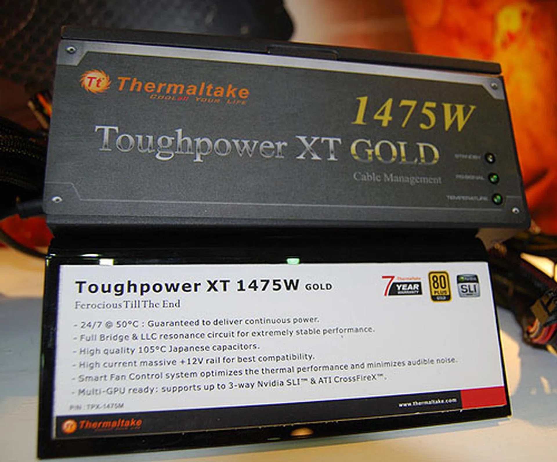 Not everyone needs such a powerful PSU but if you do, Thermaltake's modular Toughpower XT is certified for 80 PLUS Gold and comes with seven years warranty and support. For enthusiasts and gamers, the fact that it's ready for multiple graphics cards supporting up to 3-way SLI and CrossFireX is important. 