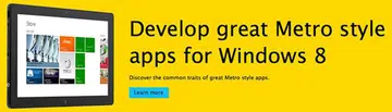 Some quarters at Microsoft are still using the 'Metro' name. (Screenshot from: Windows Dev Center.) 