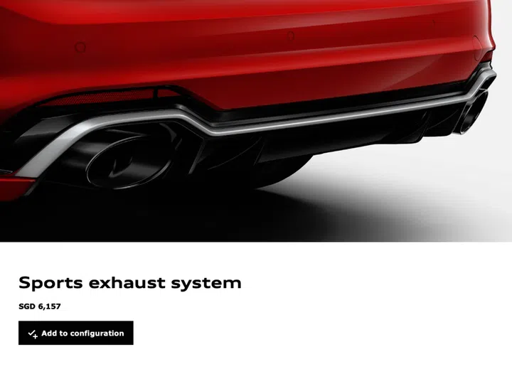 Definitely opt for that sports exhaust.