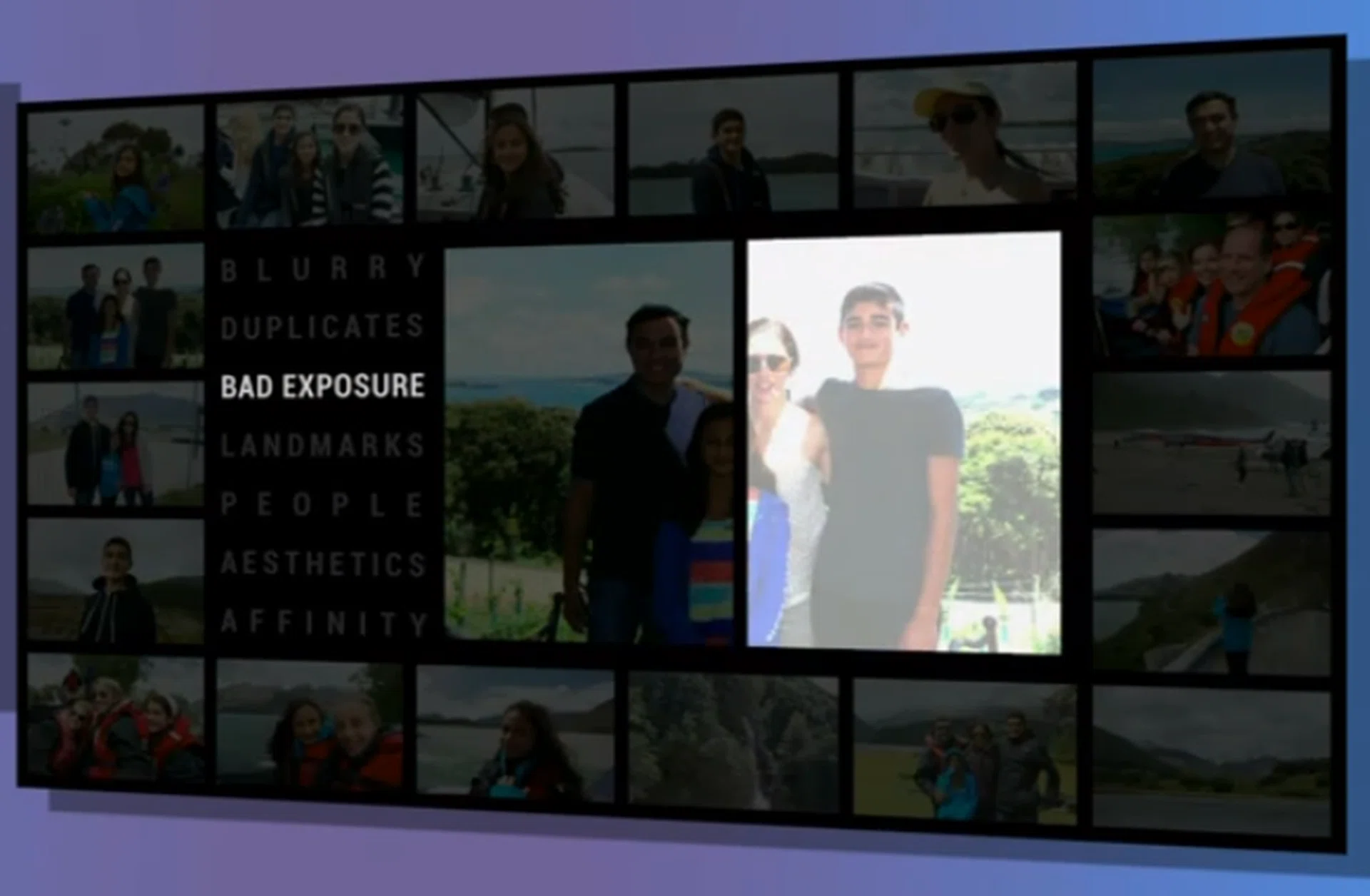 Auto Highlight automatically sorts your photos, cutting out the bad ones, and keeping the good ones.