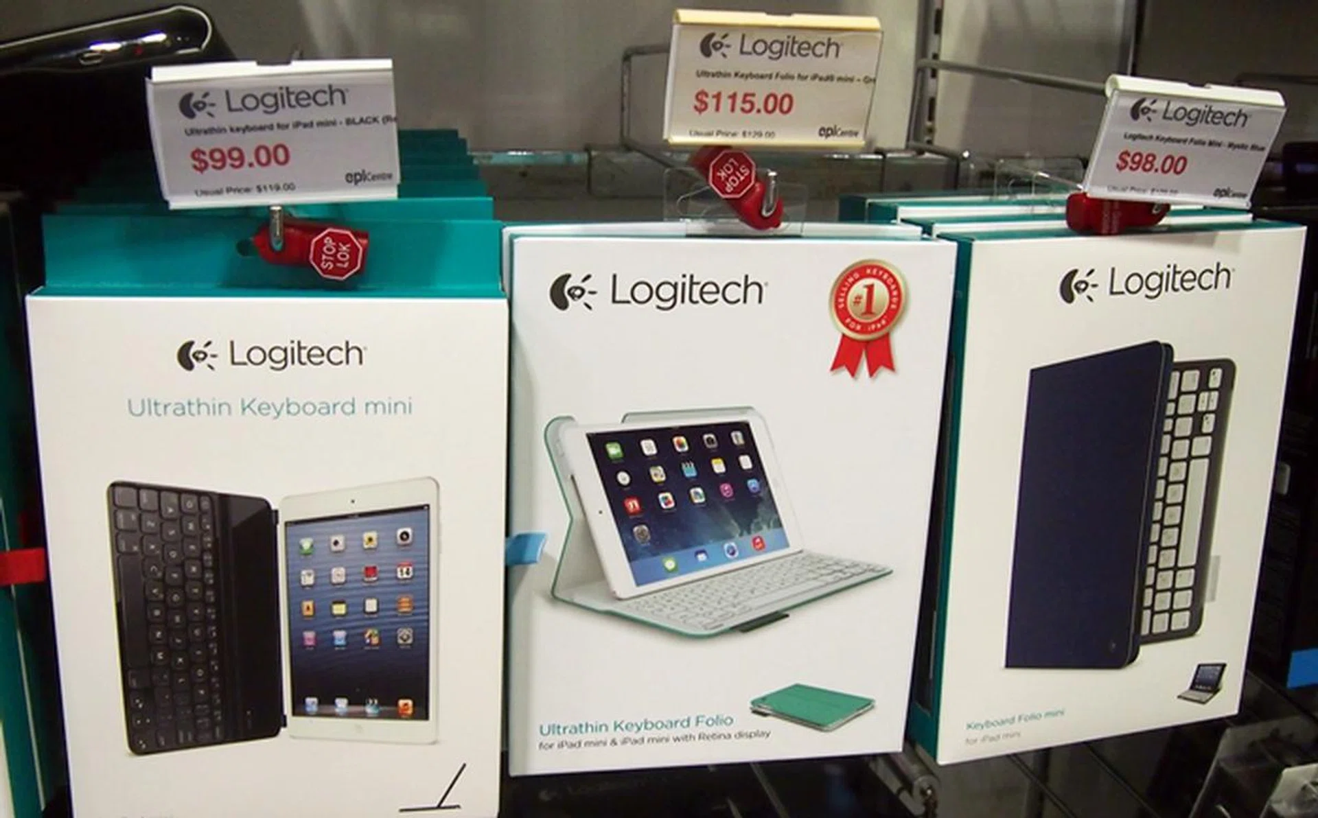 The Apple iPad Mini is not forgotten; Logitech also has a range of keyboard accessories for the 7.9-inch tablet. One of the best selling products is the Ultrathin Keyboard Folio for iPad Mini. It not only provides a comfortable typing experience, it also protects your tablet from accidental bumps, scratches and spills. It is priced at $115 (U.P $129).