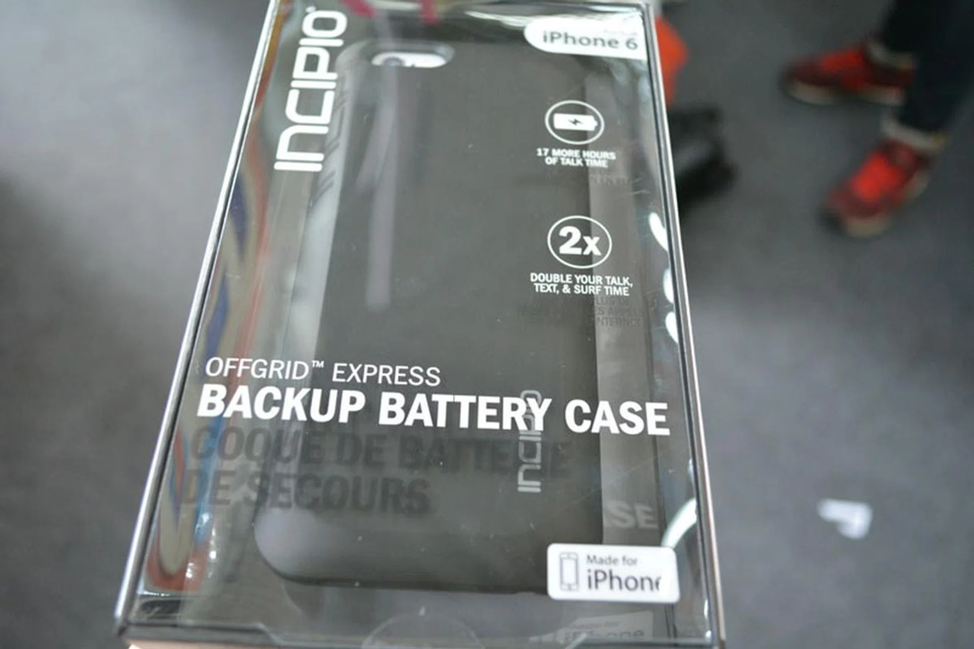 The Apple iPhone 6 may have fairly good battery life, but there will surely be times when its power runs dry at inopportune moments. The Incipio offGRID Express packs a 3000mAh battery into a sleek case for your iPhone 6, ensuring your phone remains powered throughout the day. It usually retails for $109, but you can pick it up for just $89 at Nubox's booth at the IT Show. 