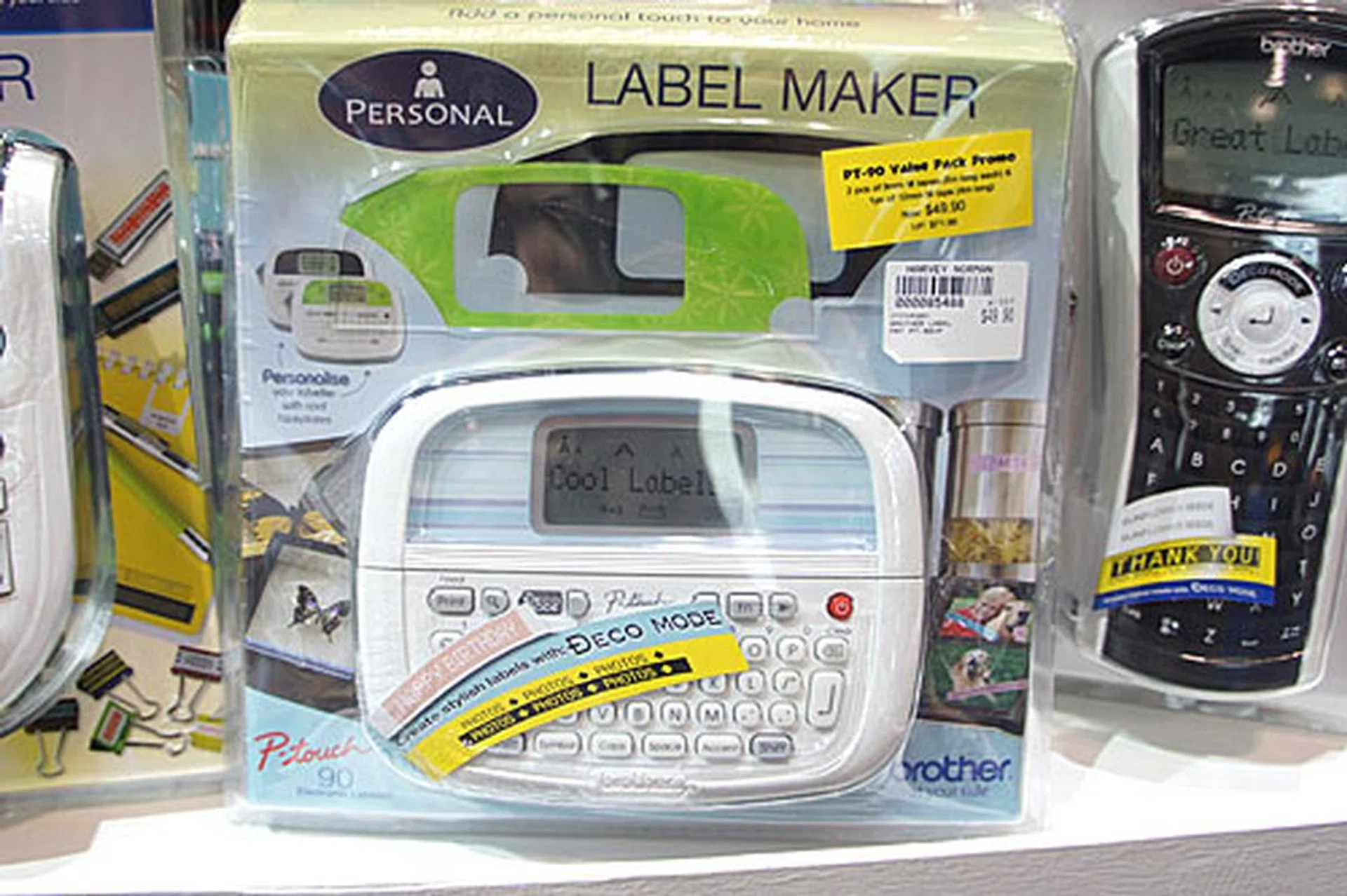 The P-touch PT-90 labeller features a 12-character LCD display, 9/12mm M tape, nine type styles, and six type font sizes. It’s available for $49.90 (usual price is $71.90. Freebies include 2 9mm TZ M tape and a $5 NTUC voucher.