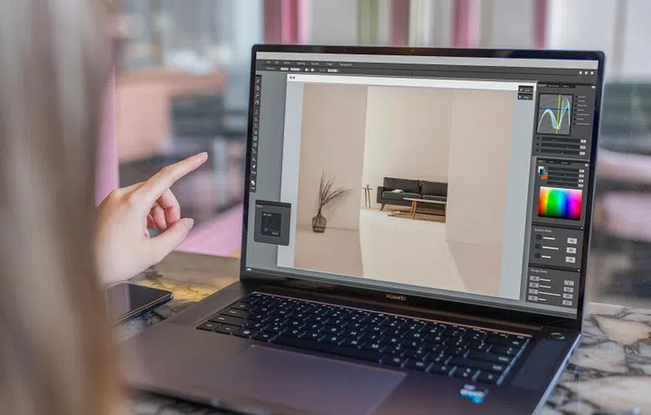 The Huawei MateBook 16s.