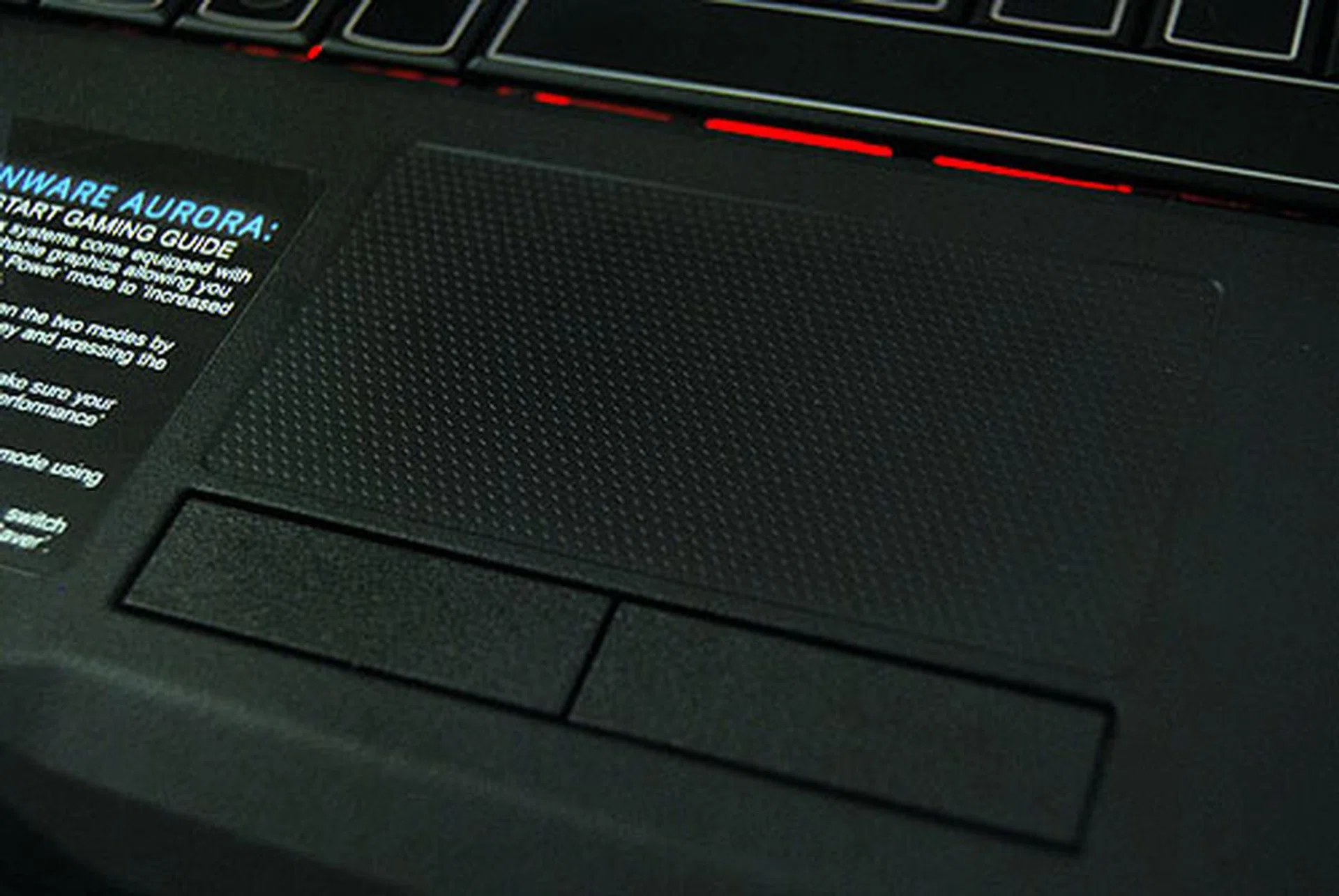 The trackpad also lives up to our expectations, though we're guessing you won't be using it too much for gaming purposes.