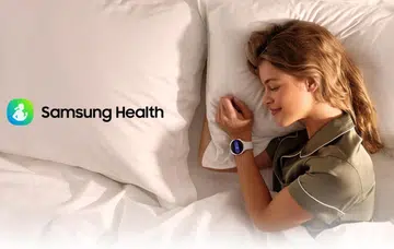 Samsung Health can track the user’s daily activities including sleep.
