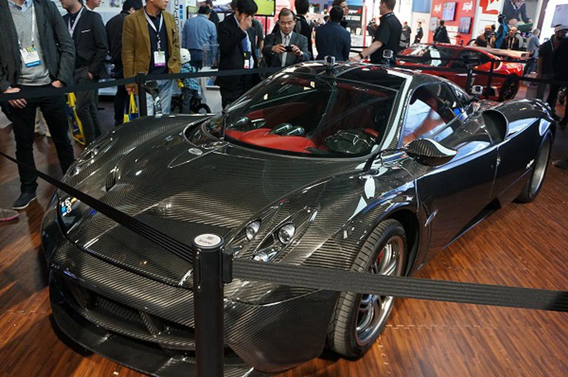 At GoPro's booth, we spotted this sporty car's exterior outfitted with numerous GoPro cameras at strategic points to capture all the action at every possible angle. Talk about taking things to an extreme level!