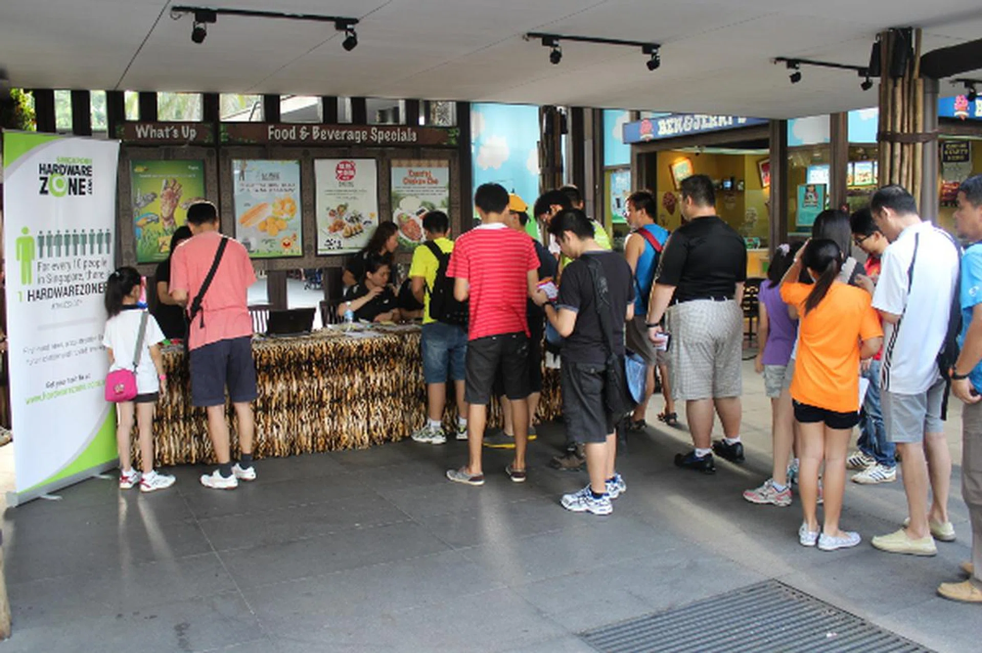 It wasn't 8.30 AM yet, but a line had already formed.