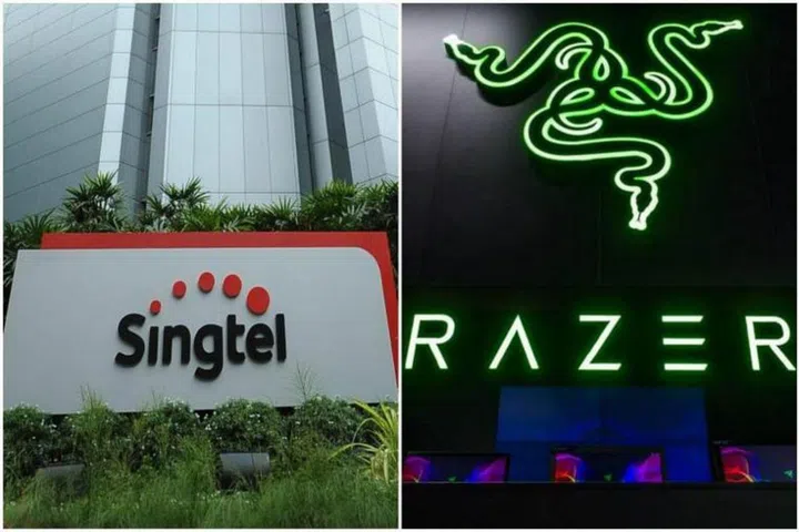 Telco Singtel and gaming peripheral firm Razer are coming together in a tie-up to create the largest e-payment network in South-east Asia. (Photos: Thomas Wong, Facebook/Razer.)