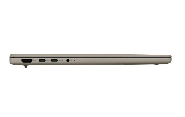 The side profile of the Zenbook A14, with HDMI and USB4 Type-C ports onboard (the other side features a USB 3.2 Type-A as well). (Image source: ASUS)