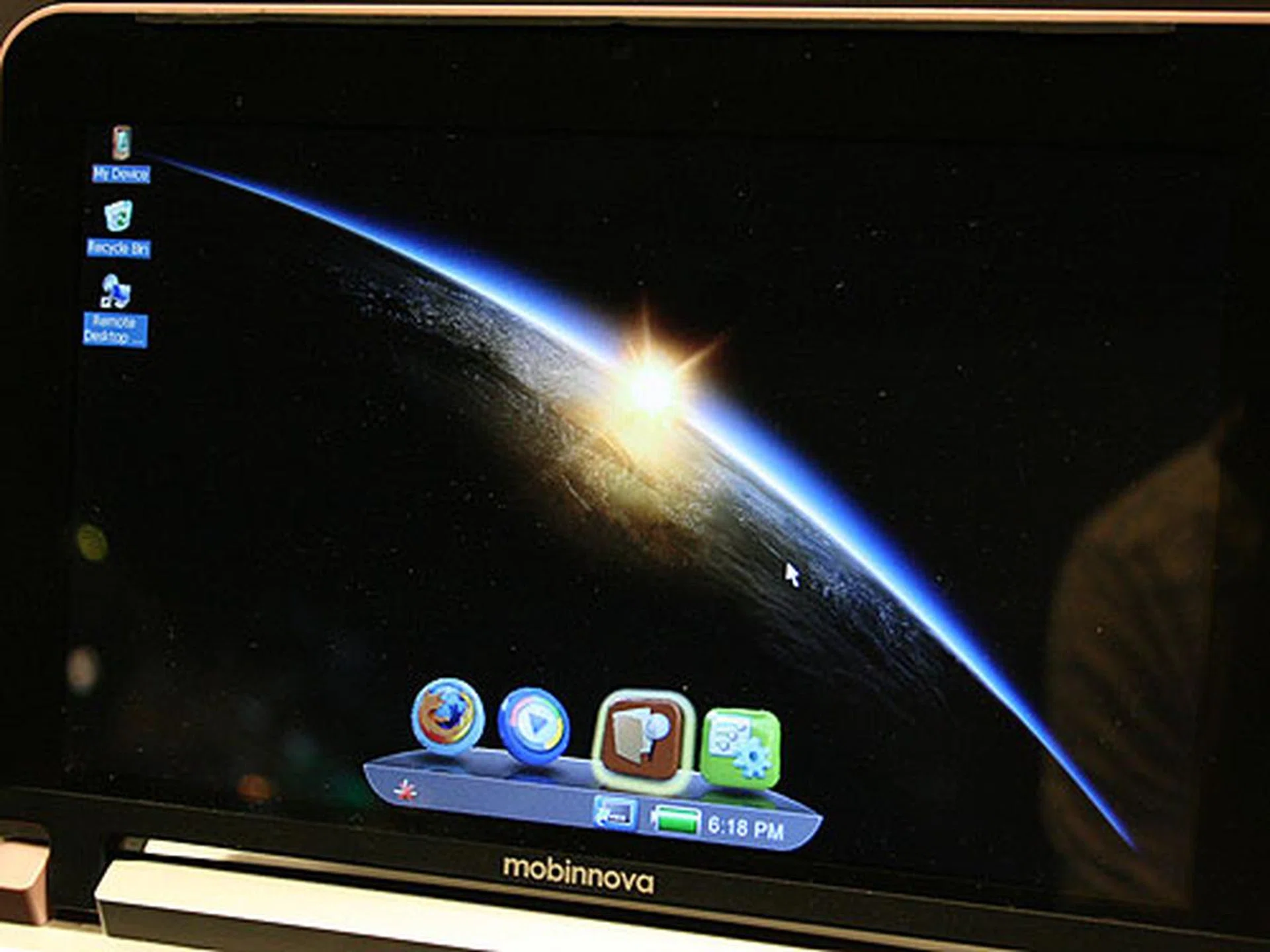 The Tegra runs on Windows CE and not your typical Windows XP, Vista or 7. This is because of the Tegra core which is based on ARM architecture.