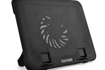 The Cooler Master NotePal I200, a dual-purpose cooling pad for your notebook, and also functions as a stand for your tablet. (Image Source: Cooler Master)
