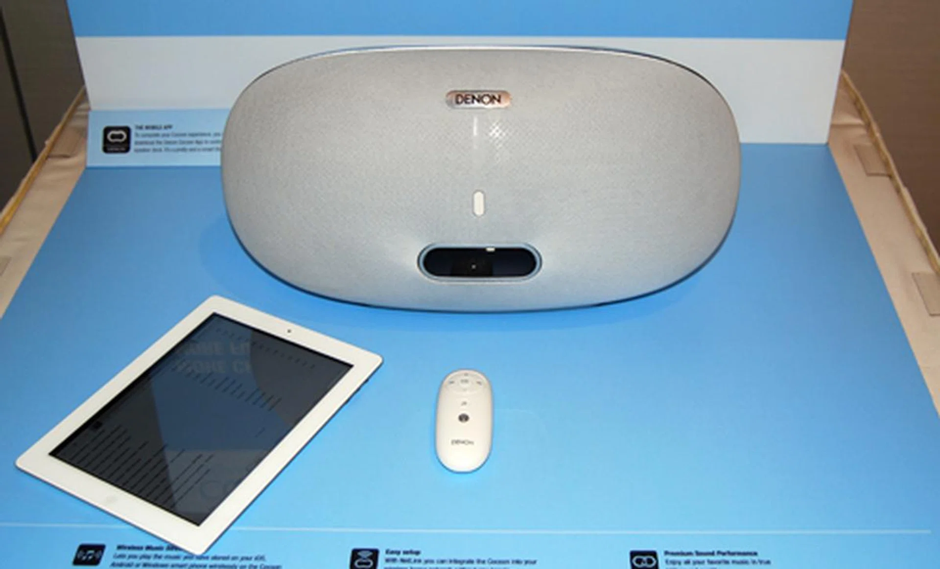 Not as wide as most other docking stations in the same price range, the Denon Cocoon Home does have ample volume, thanks to its large acoustic chamber.