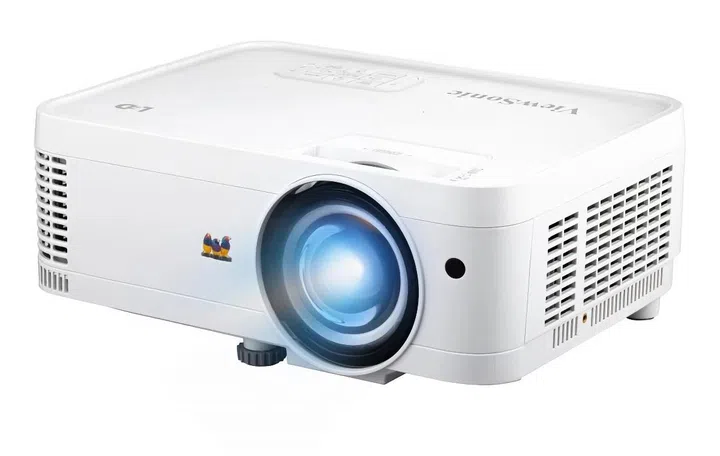 The LS550WHE features short-throw technology. 