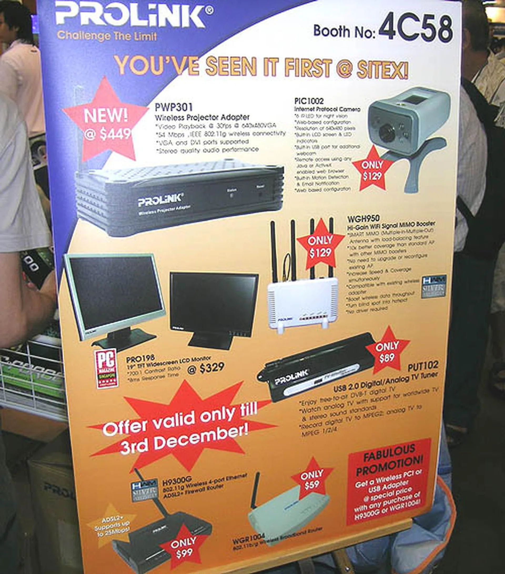 Some of the other products offered by Prolink include networking gear and TV tuners. 