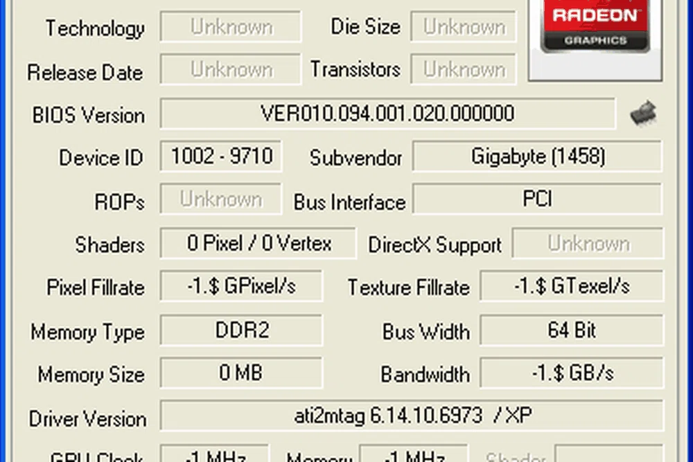 Our latest version of GPU-Z had this to say about the Radeon HD 4200.