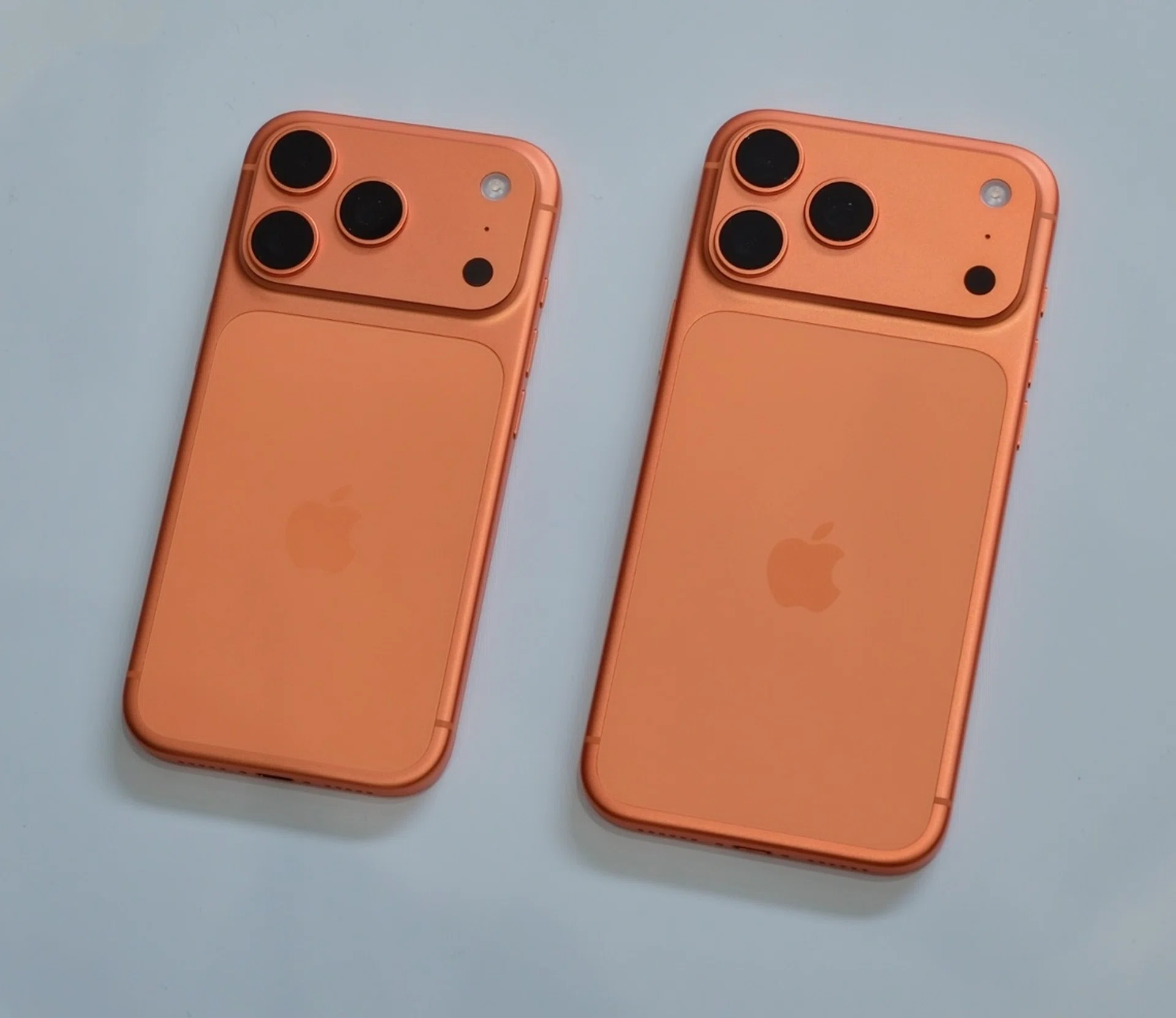 The iPhone 17 Pro and Pro Max in striking Cosmic Orange