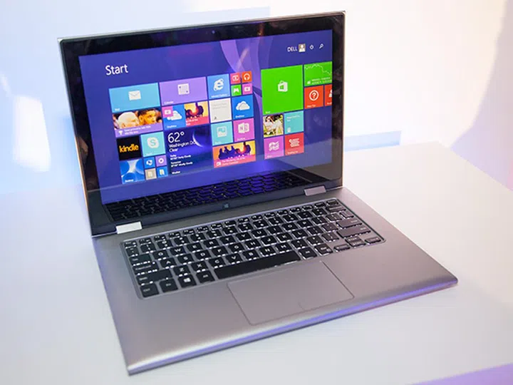 The Dell Inspiron 13 7000 2-in-1 laptop features the latest 4th generation Intel Core i3 or i5 processor.