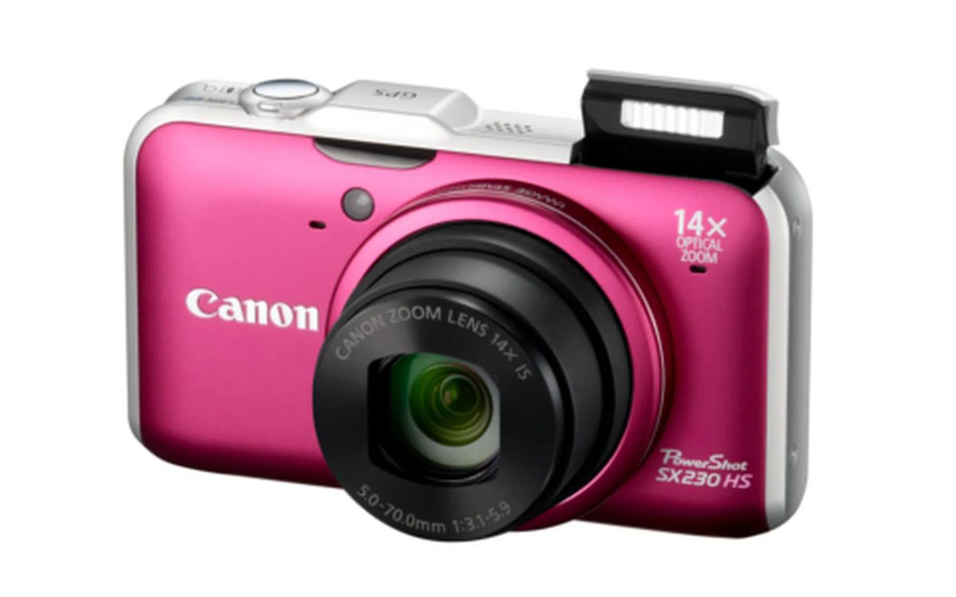 The PowerShot SX230 HS comes in hot pink too. One for the ladies?