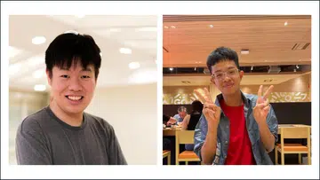 From left: Vincent Neo and Zerui Wang. Photo: Apple