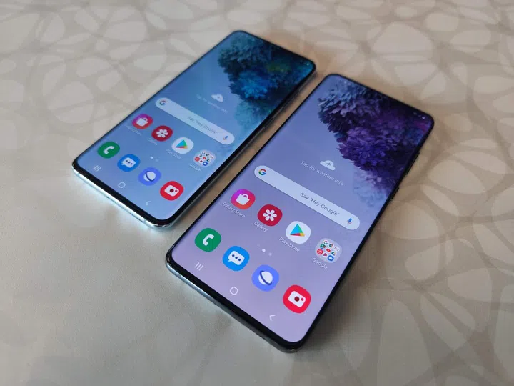 The Samsung Galaxy S20 series.