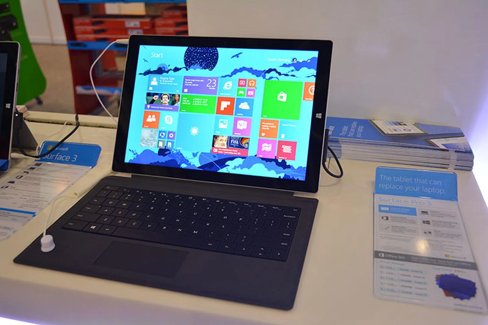 The Microsoft Surface 3 is a veritable notebook killer. The base configuration starts at $1,108, which will get you an Intel Core i3-4020Y processor, 4GB of RAM, and 64GB of SSD storage. 