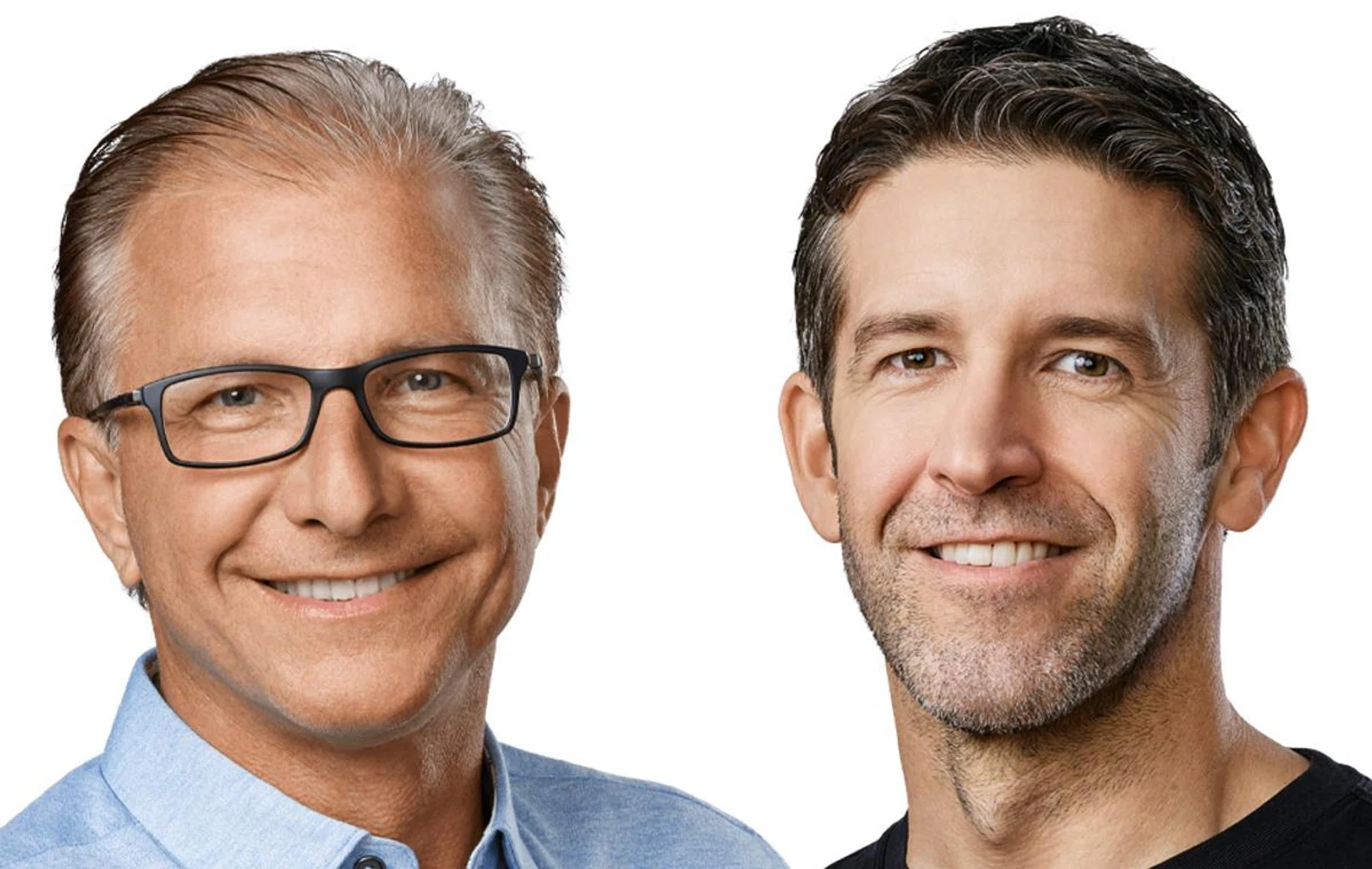 From left to right: Greg Joswiak, Senior Vice President Worldwide Marketing. John Ternus, Senior Vice President Hardware Engineering.