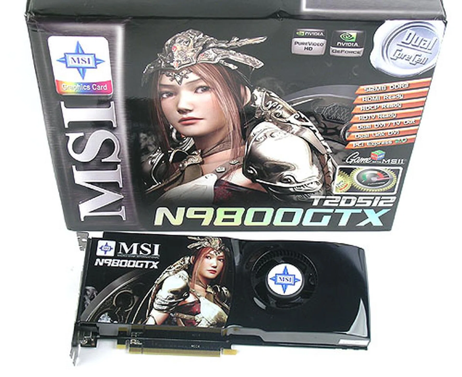 It didn't take MSI long to issue an overclocked version of the GeForce 9800 GTX. 