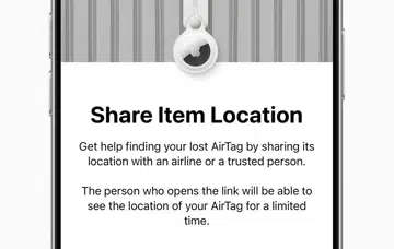 Find My will soon let you share the location of items with other users like airlines. Photo: Apple