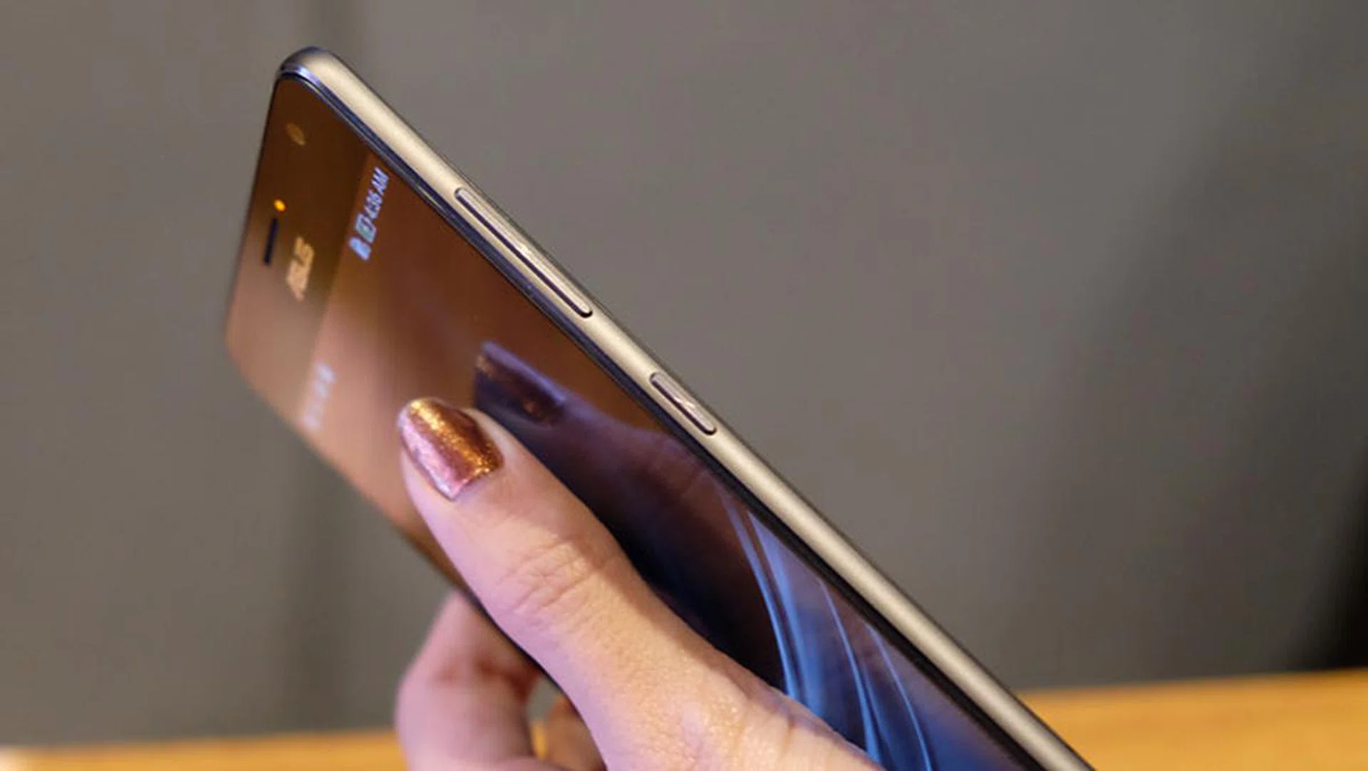 The phone is impressively thin despite all the hardware crammed inside.