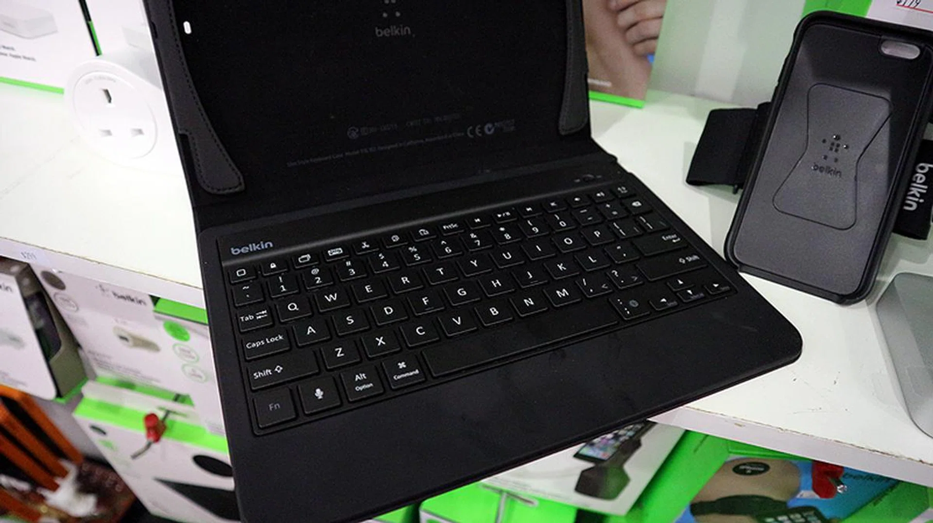 This Belkin QODE keyboard case for iPad Air is slim and light, and has function keys for copy and paste and music control. All these for just $39.
