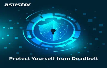 DeadBolt was the same ransomware that targeted QNAP devices last year. Image source: Asustor. 