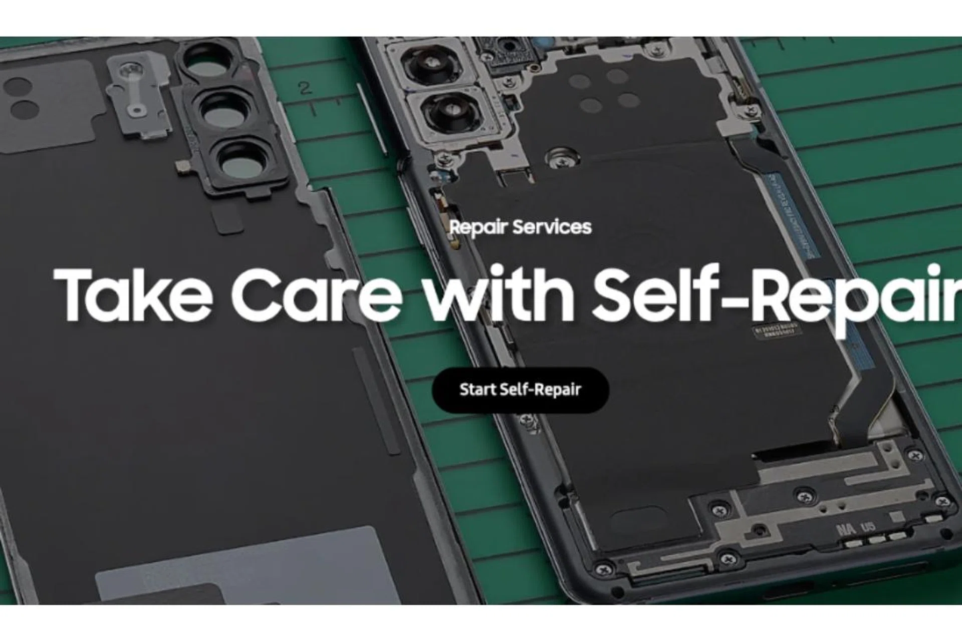 Right now only a limited number of devices and repairs are available. Image source: Samsung. 
