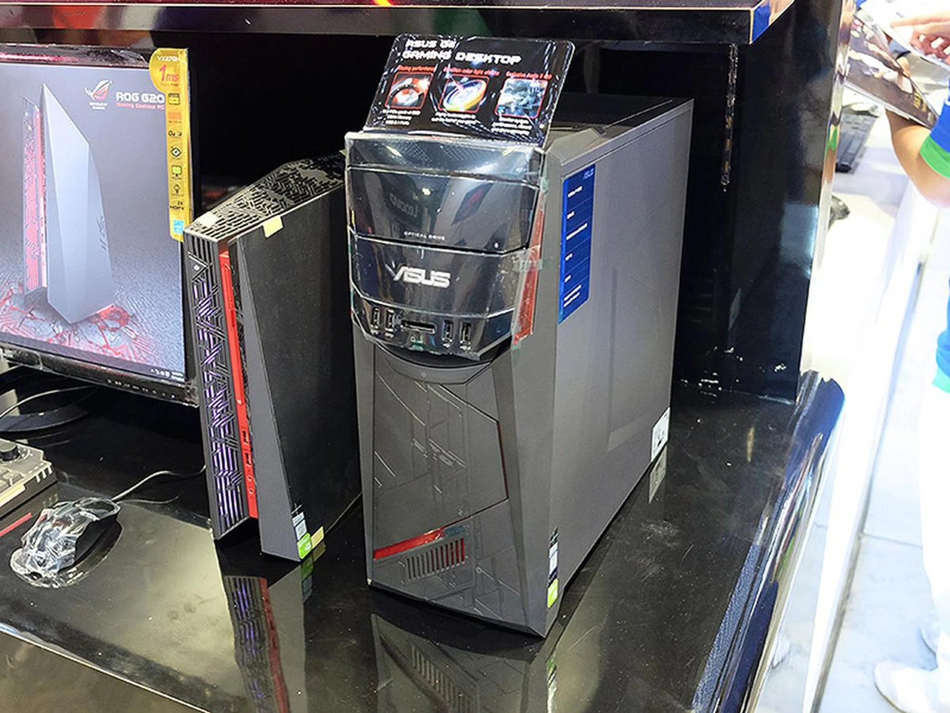 Looking for gaming desktops? Head over to ASUS where they have the ROG G20 and ROG G11 gaming systems. They are powered by quad-core Intel Core i7 processors and feature NVIDIA's latest 10 series GPUs. Prices of the ROG G20 start at $2,598, while prices of the ROG G11 start at $1,898.