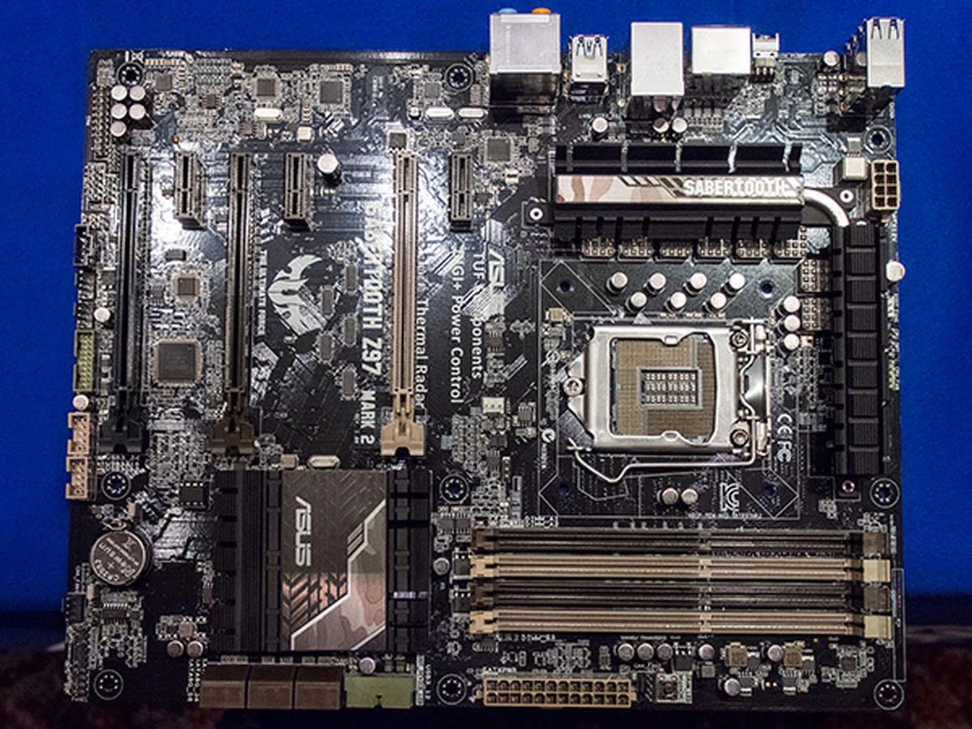 The Sabertooth Z97 Mark 2 mimics most of the features found in the Sabertooth Z97 Mark 1 except that it doesn't have any SATA Express ports. It also has only 6 SATA ports.
